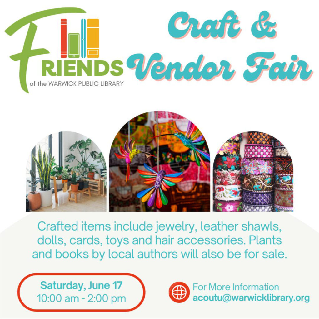 Warwick Public Library Craft & Vendor Fair Association of Rhode